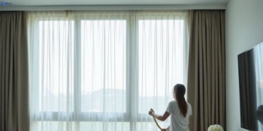 Delicate fabric curtain stain removal silk velvet sheer woombye treatment